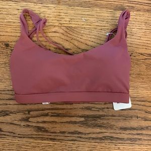 Rose pink crazy yoga size small sports bra